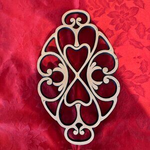 The Pampered Chef Copper Trivet "Round Up From The Heart" 2009 - Used